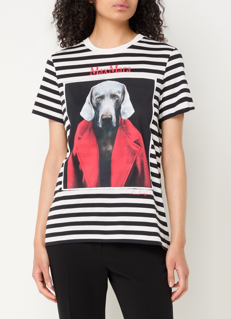 MaxMara Rosso T-shirt with front and back print