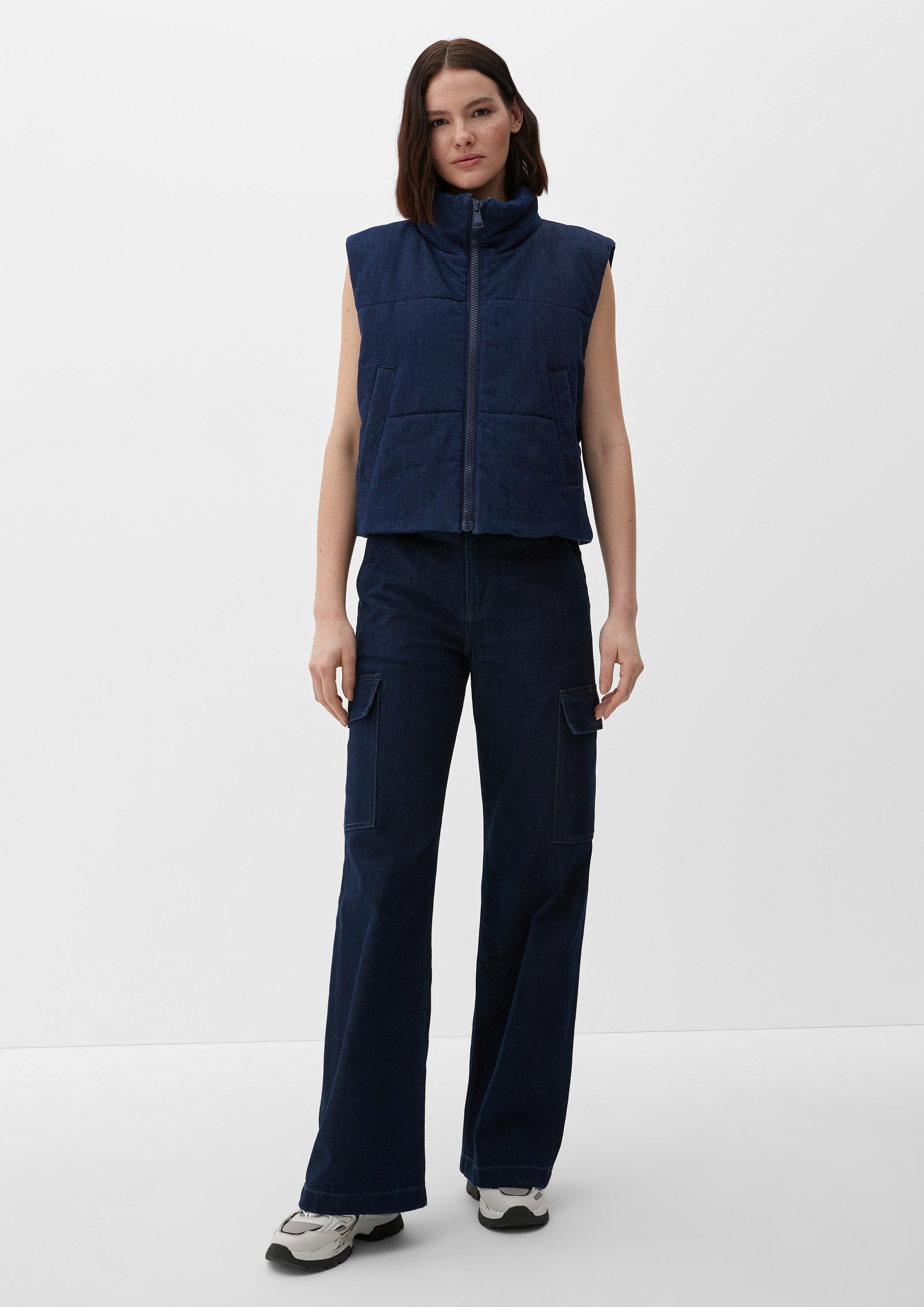 Denimweste mit Stehkragen  2133428-59Z8