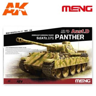 Panther Ausf. D Modellbausatz mit beweglichen Zusatzketten 1:35
