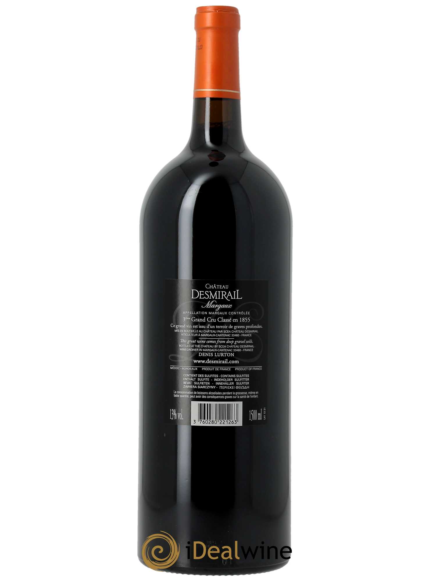 Château Desmirail 3ème Grand Cru Classé (CBO à partir de 6 mg) 2021 - Lot de 1 Magnum