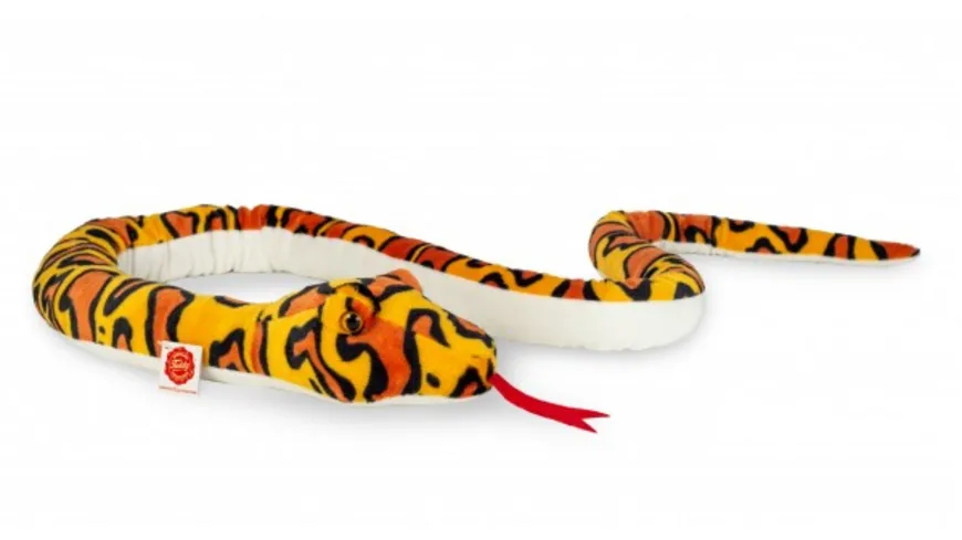Teddy-Hermann - Kuscheltier Schlange orange-gelb gemustert 175 cm