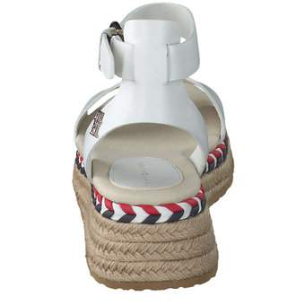 Tommy Hilfiger Low Wedge Sandal in weiß