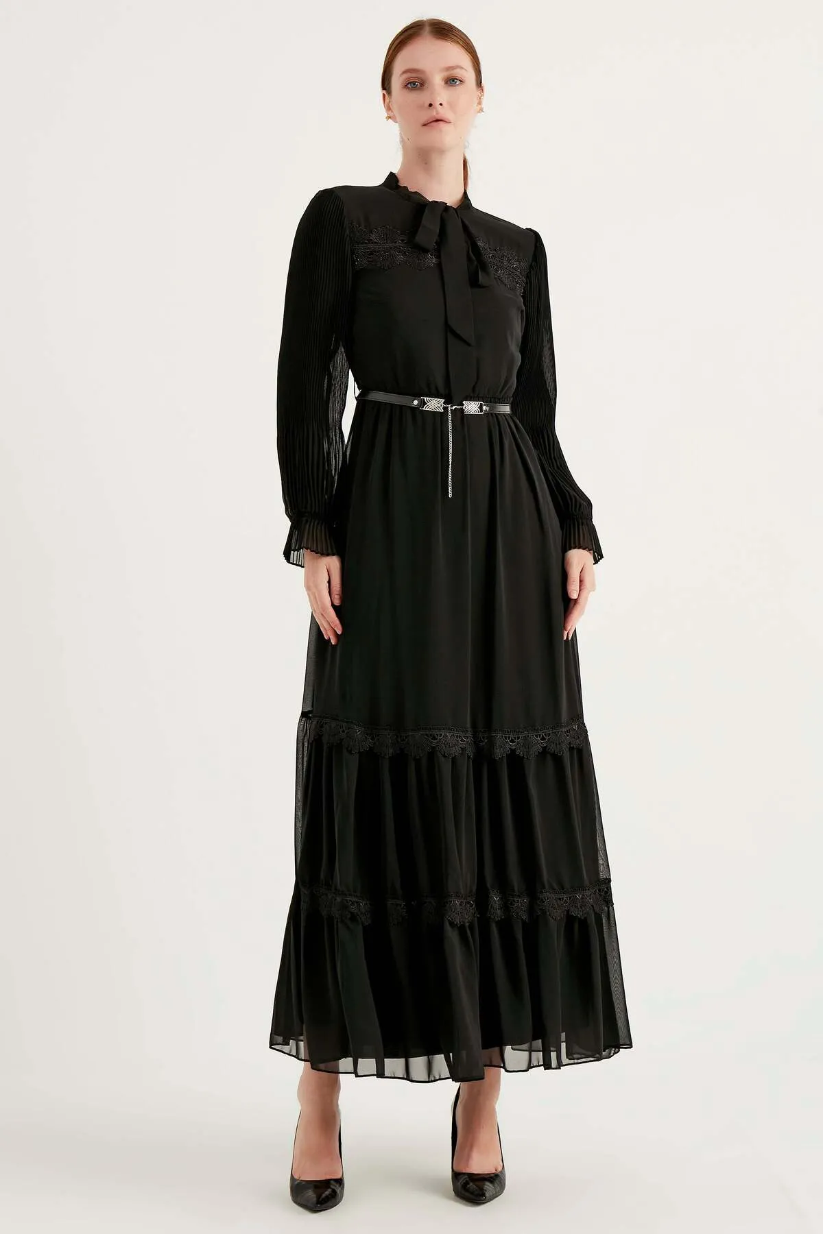 Herita  Kleid - Schwarz - A-Linie