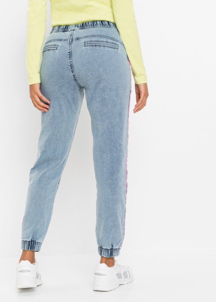Lässige Jeans mit Kontraststreifen