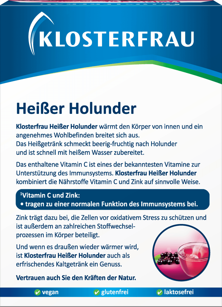 Heißer Holunder Heißgetränk Beutel 10 St., 150 g