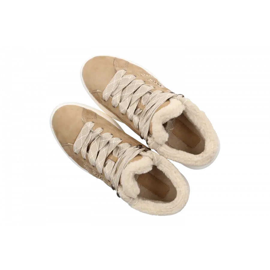 Hogan - Sneaker high REBEL Veloursleder - beige