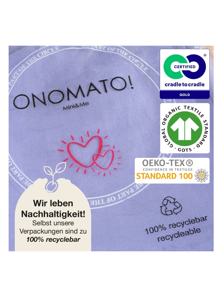 ONOMATO! Pullover Sweatshirt Cradle to Cradle in Lila günstig kaufen