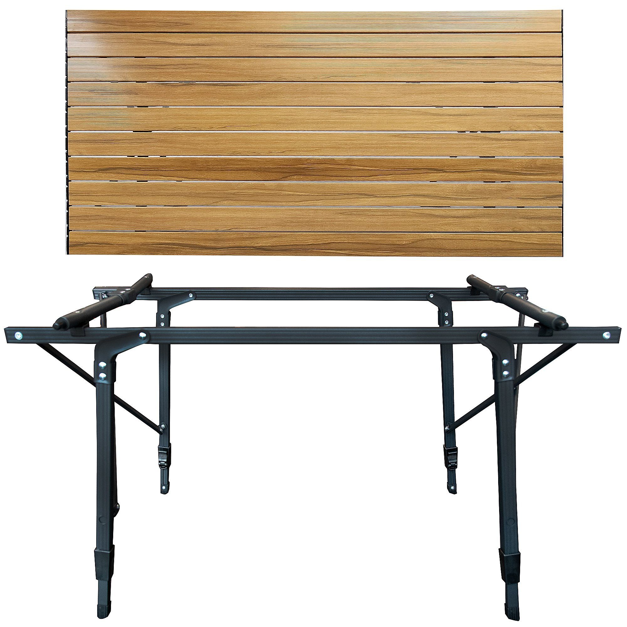 osoltus Campingstuhl osoltus Camping Klapptisch Alu Tisch Fjord 90cm x 59cm