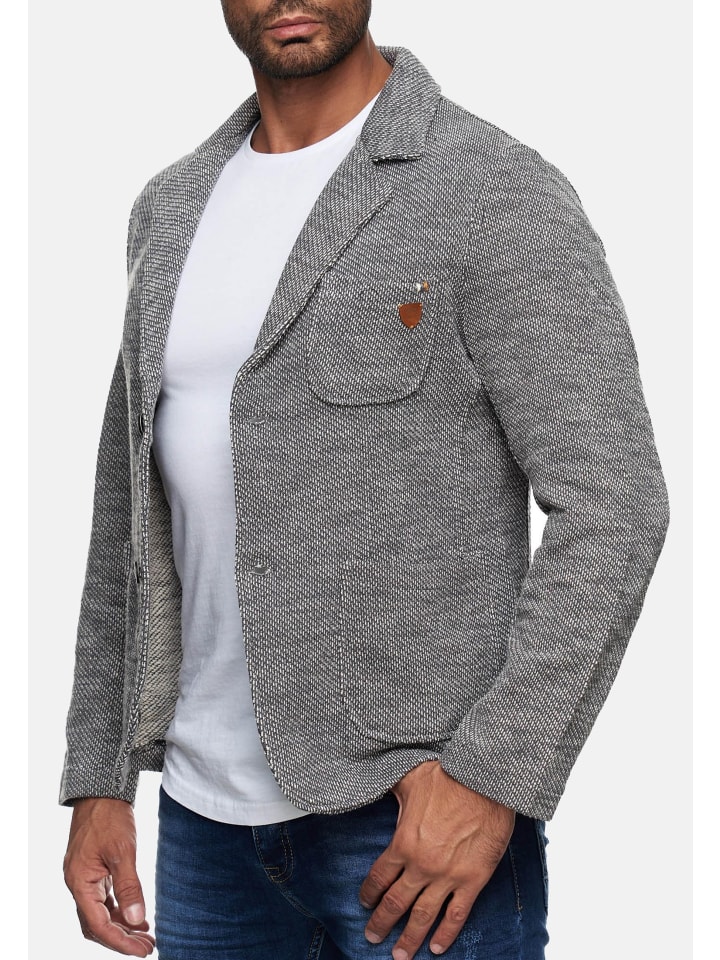 RESLAD Sakko Strick in grau günstig kaufen