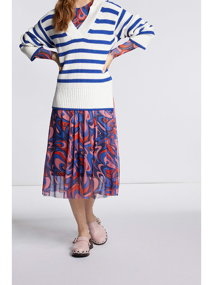 Rich & Royal Pullover in  Creme/ Blau günstig kaufen