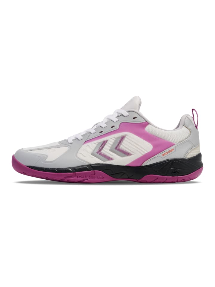 Hummel Hummel Hallenschuh Speed Court Erwachsene in BRIGHT WHITE/CATTLEYA ORCHID günstig kaufen