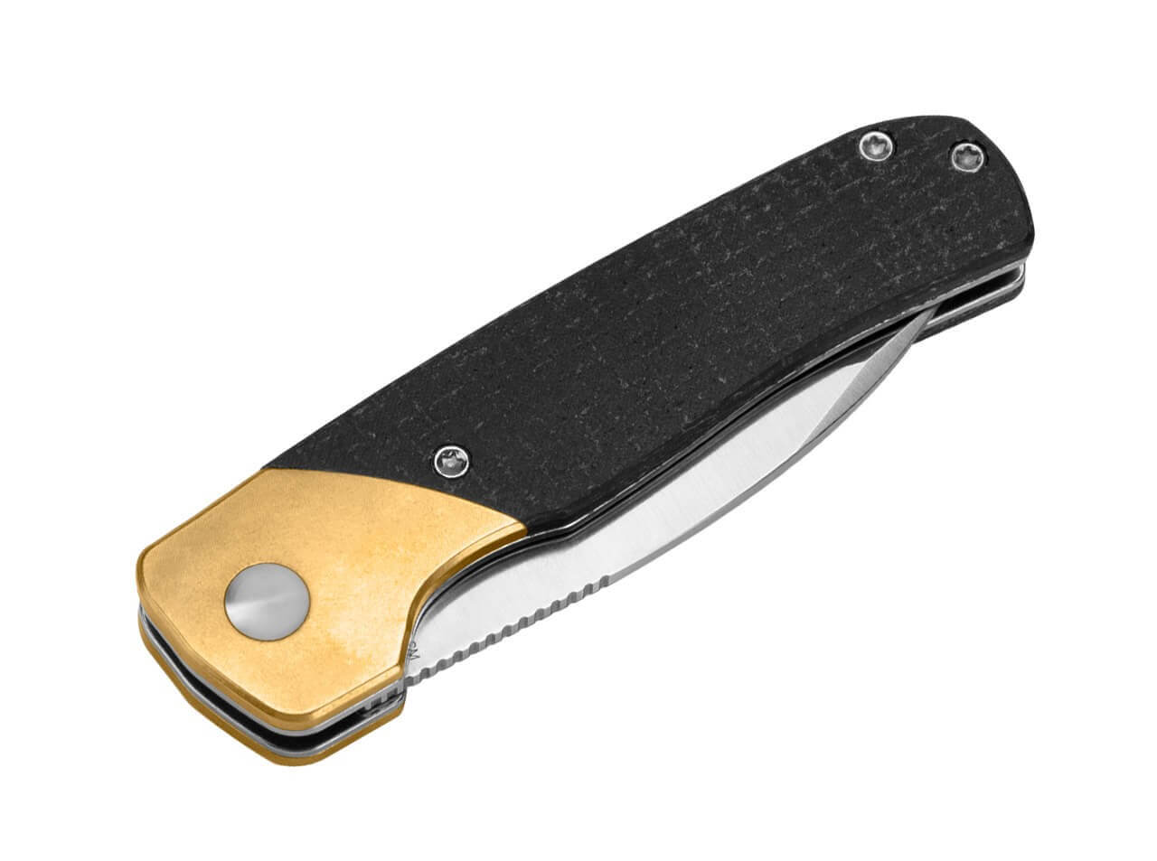 Gravel Brass Micarta Black