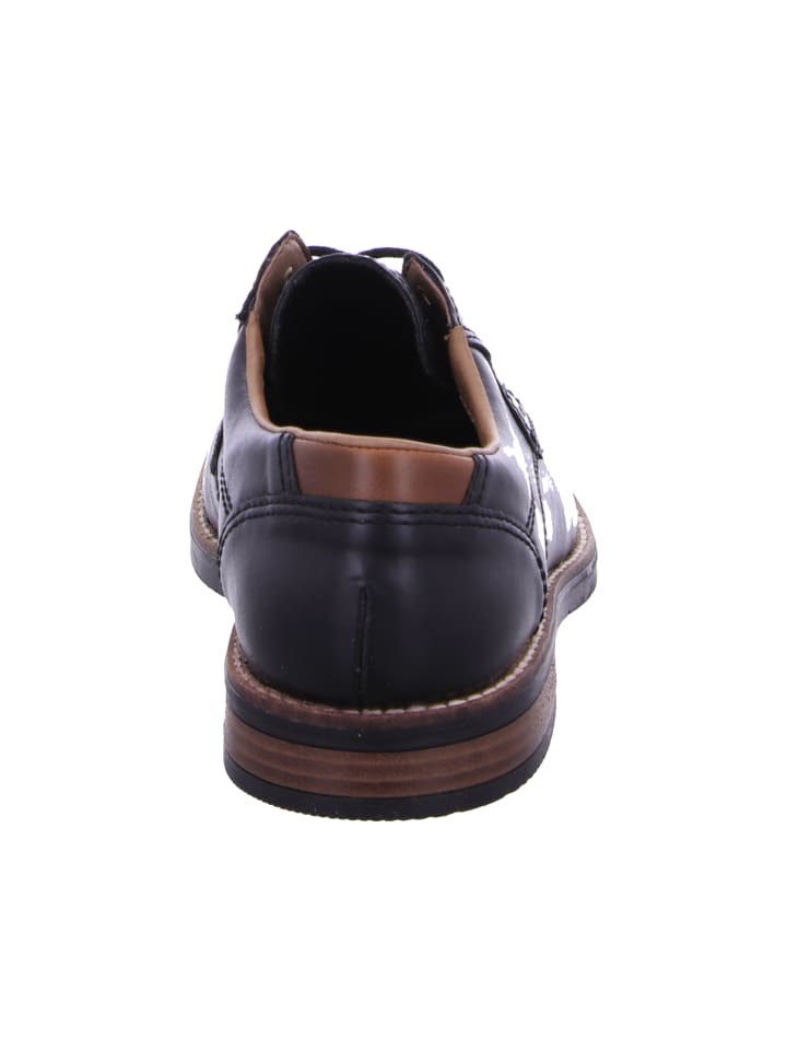 rieker Schnürschuh in schwarz günstig kaufen