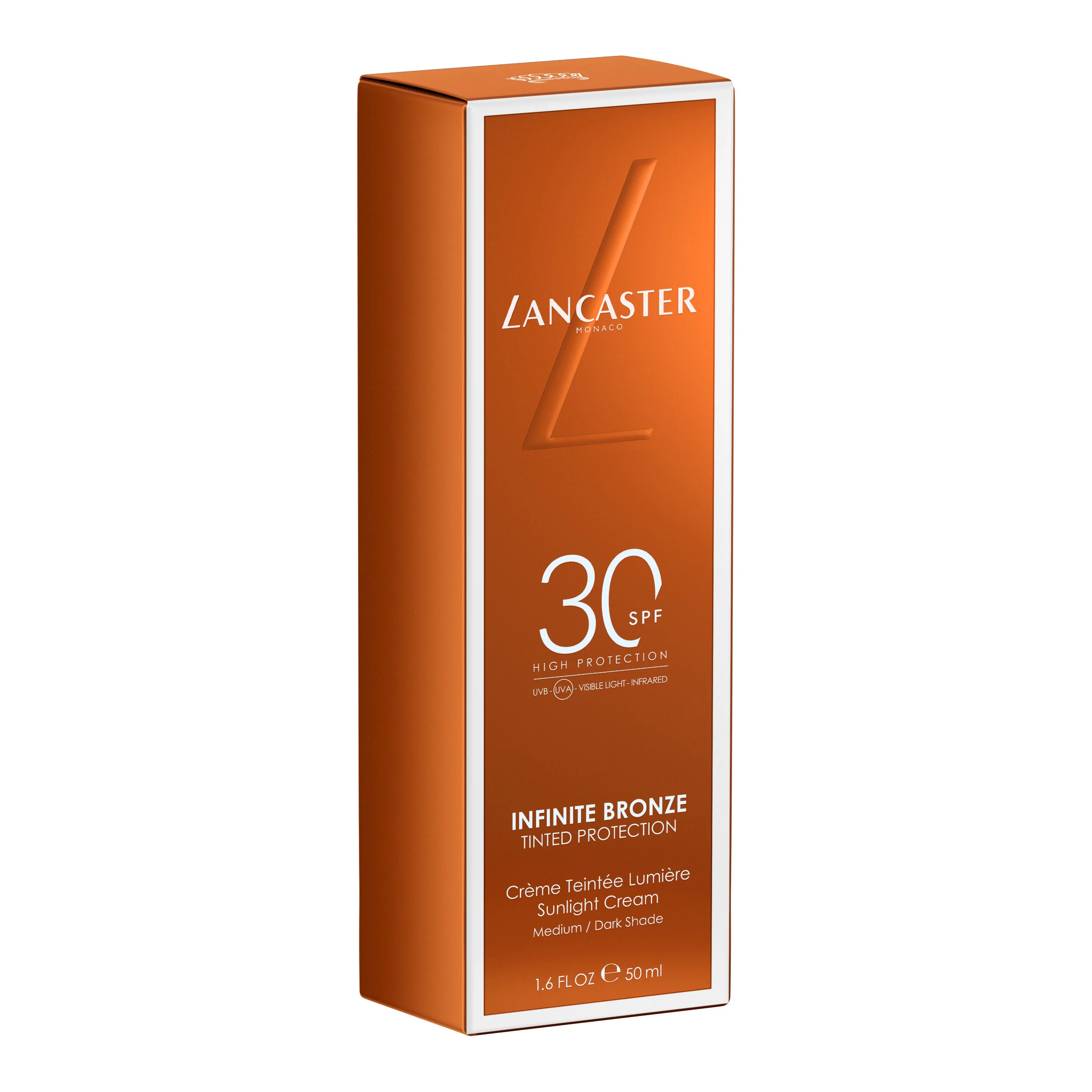 Lancaster Make-up Infinite Bronze Tinted Protection Sunlight Cream SPF30 - Maquillaje facial solar, base de maquillaje en crema