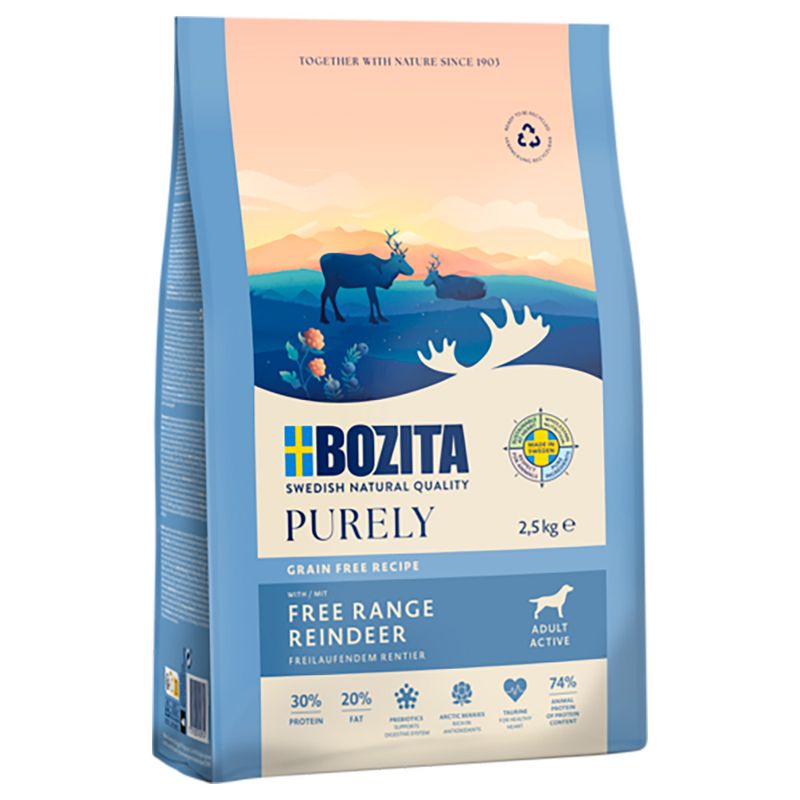 Bozita Dog Purely Adult Active Grain Free Rentier