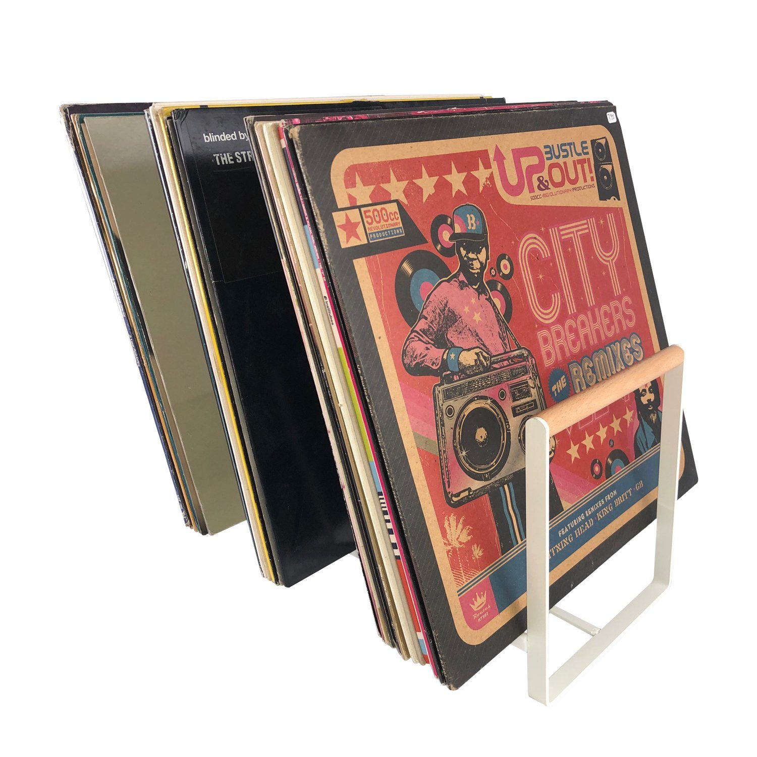 7even Schallplatten Ständer / Luxus Vinyl Halter für LPs, Maxis 12