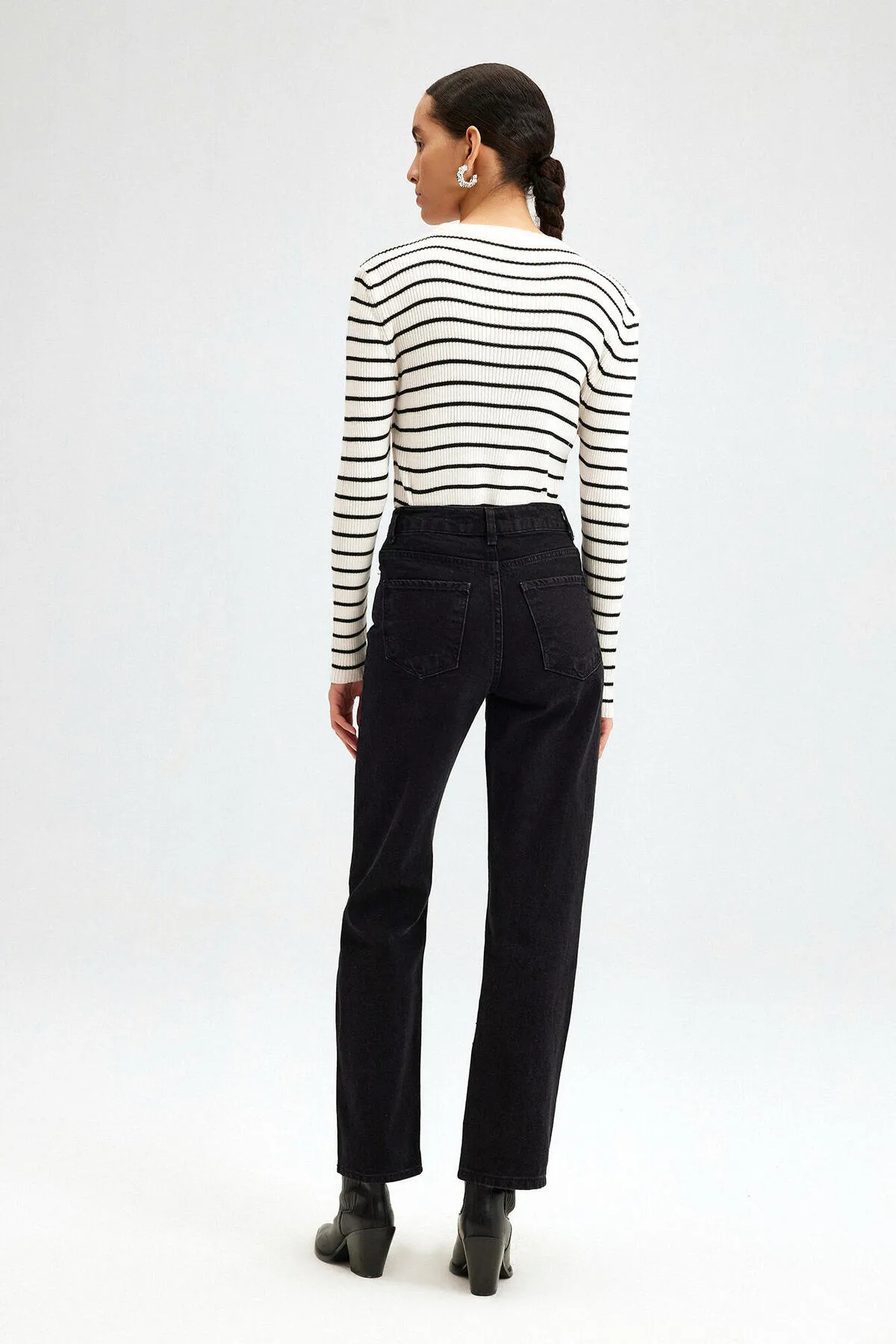 Touché Privé  Jeanshose mit hoher Taille und gerader Passform