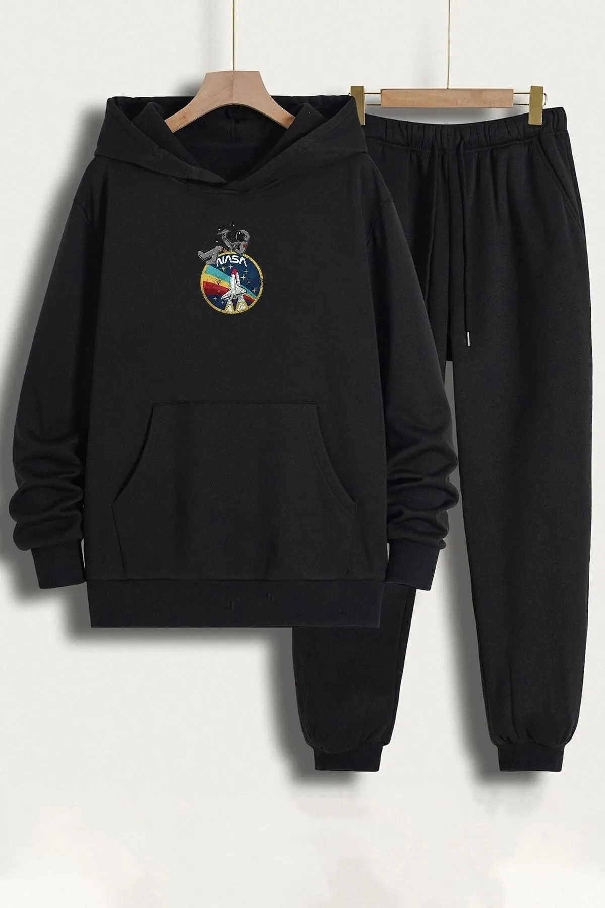 uyguntarz  Unisex-Trainingsanzug-Set mit Nasa-Aufdruck