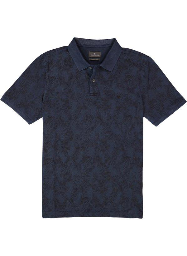 Fynch-Hatton, Polo-Shirt, Baumwoll-Jersey, navy floral