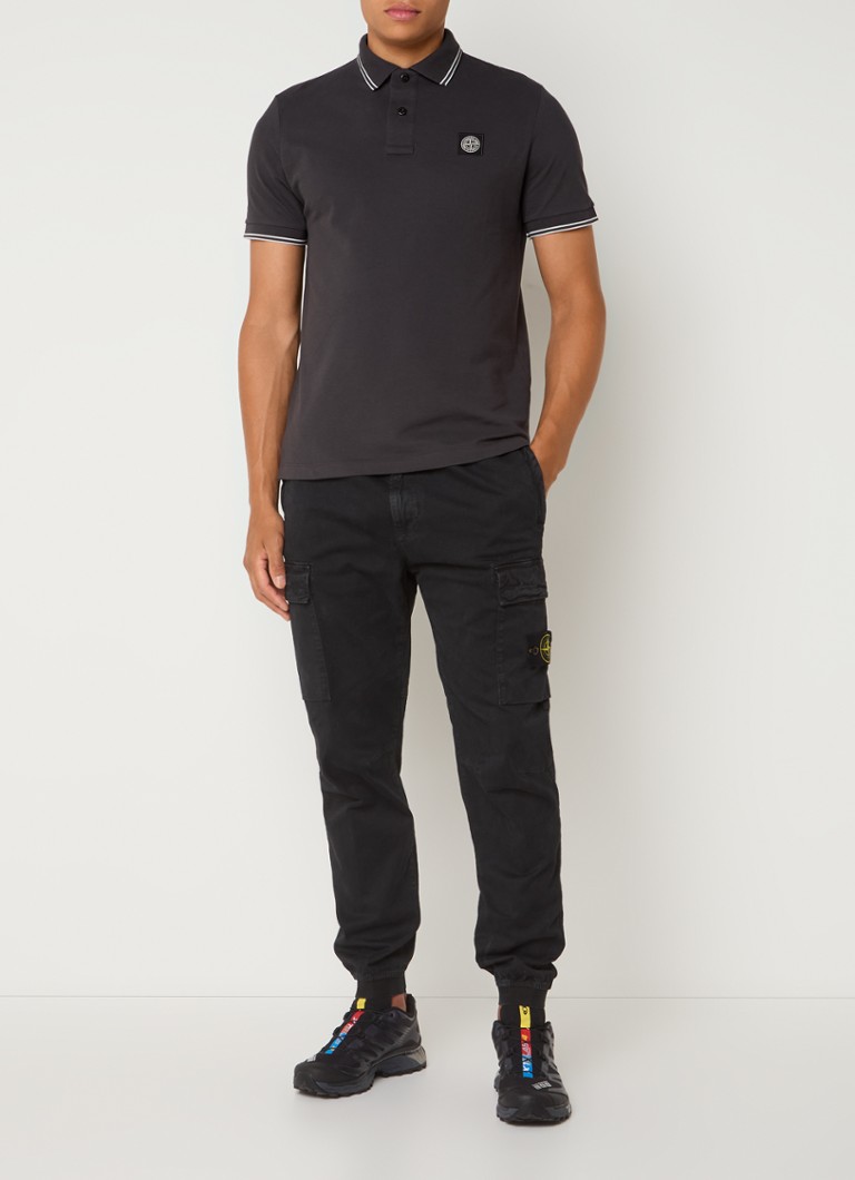 Πόλο μπλουζάκι Stone Island 2SC18 από βαμβακερό πικέ κανονικής εφαρμογής με επένδυση στα μανίκια