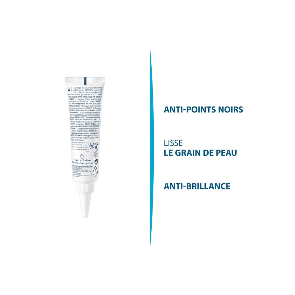 Ducray Keracnyl - Glycolic Emulsion points noir s et  imperfections Soin visage