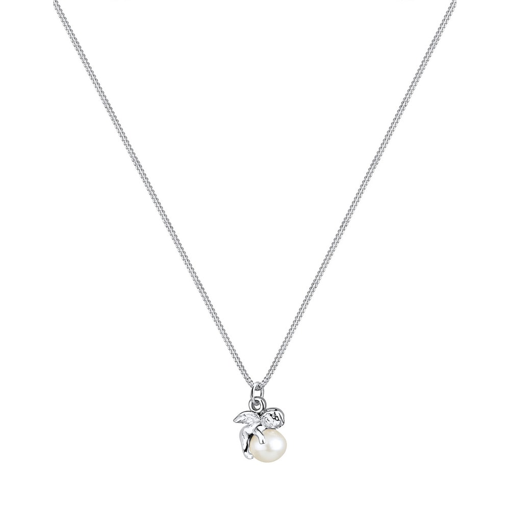 Elli Elli Collier Femmes Ange avec Perle d'eau douce en Argent Sterling 925 collier
