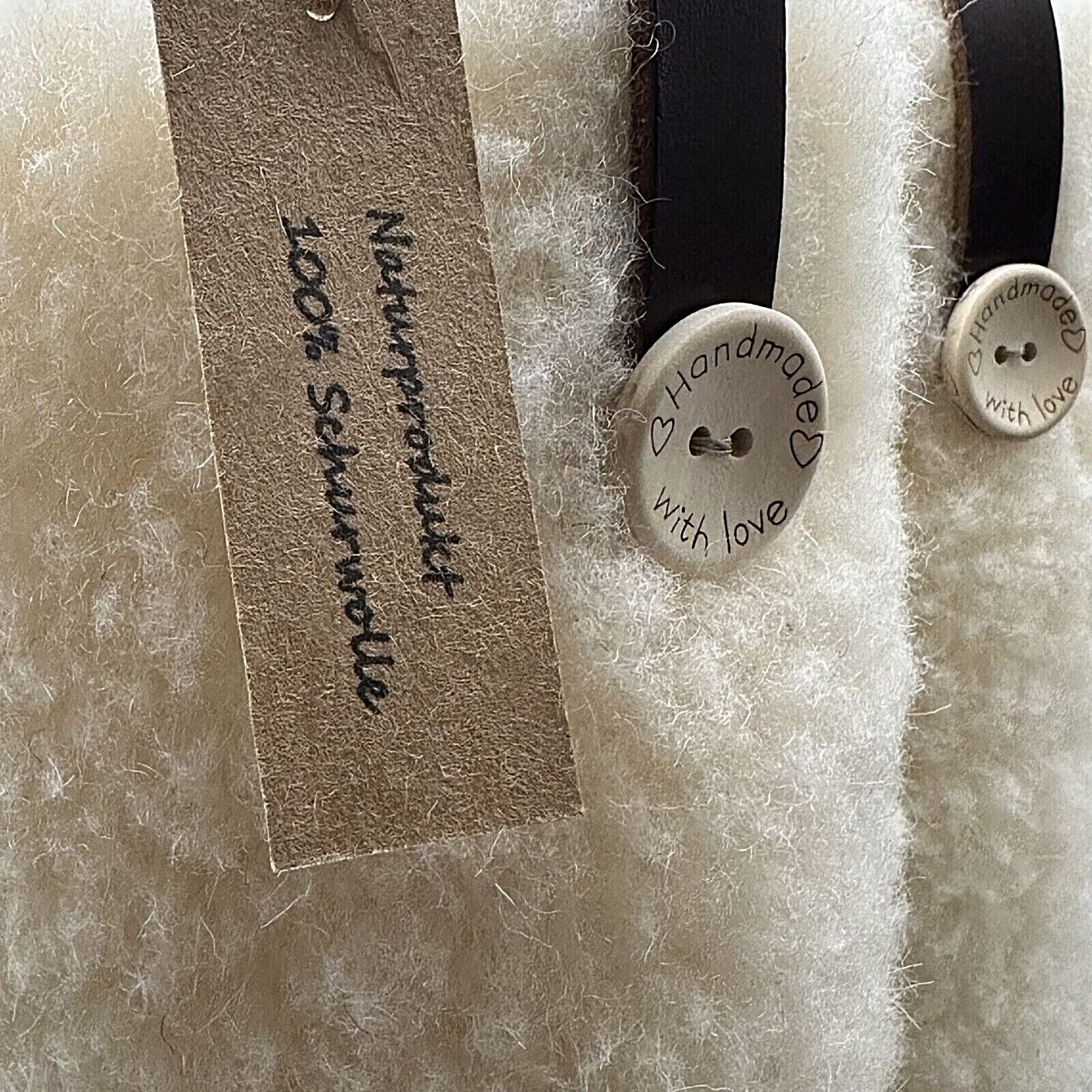 em-ka Hüttenschuhe Schurwolle Winter Warme Wollsocke Hausschuhe Hausschuh Damen, Herren, Schafwolle, Lammwolle, Naturprodukt, Hausstiefel, Fußwärmer