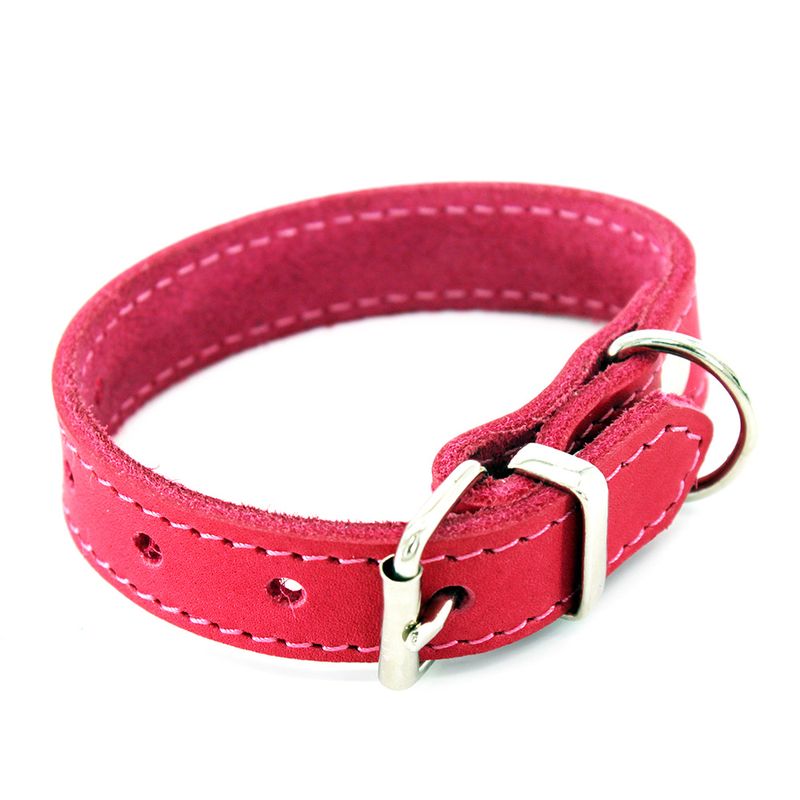 Heim Halsband mit Ziernaht, pink zu TOP-Preisen