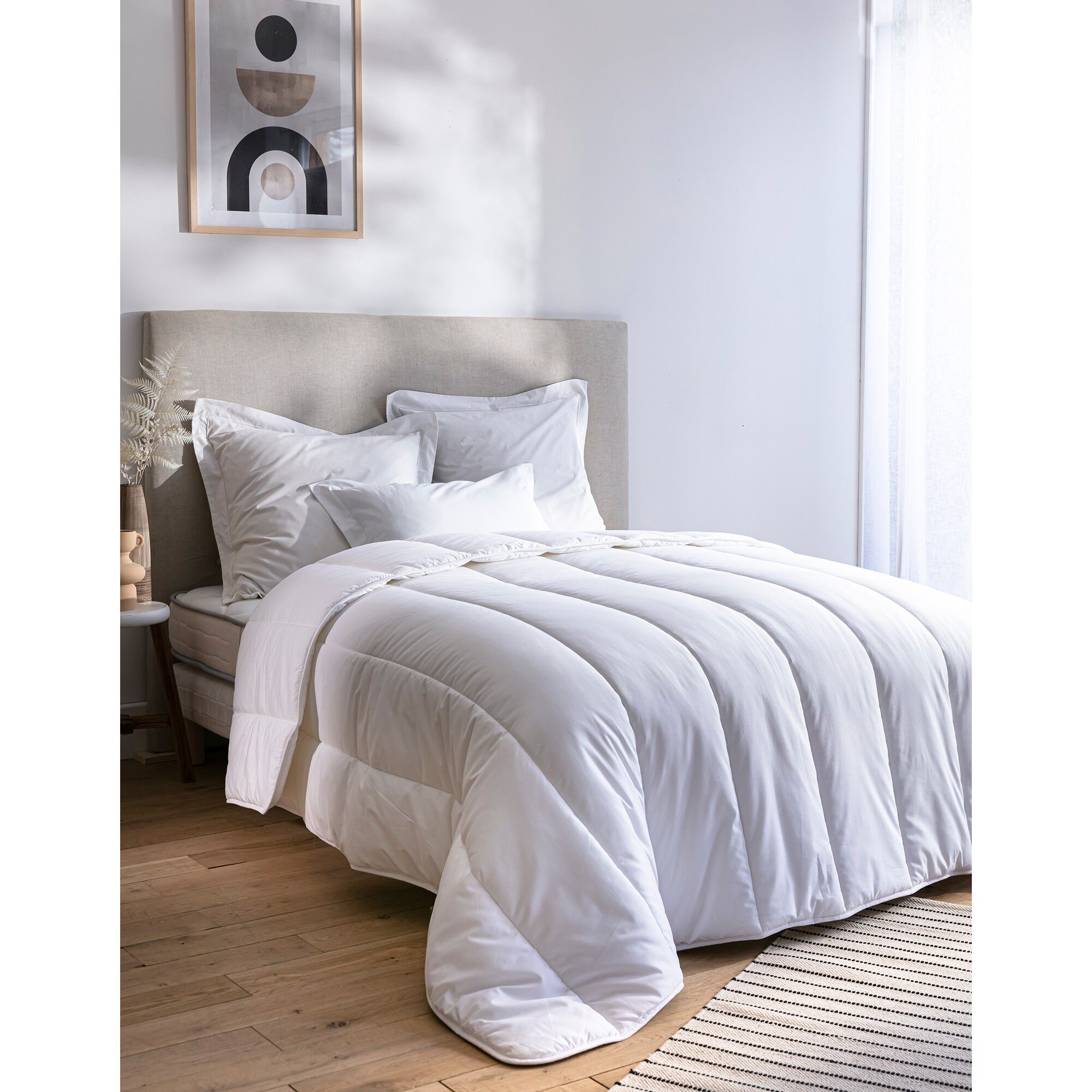 Couette chaude garnissage fibres recyclées 500g/m²