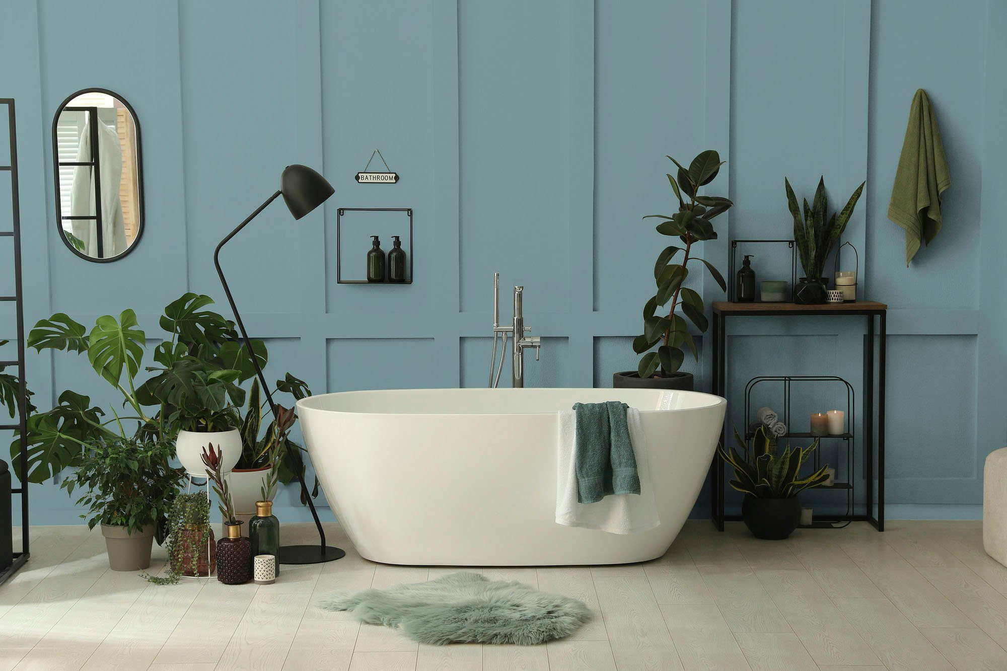 A.S. Création Wandfarbe Premium Innenwandfarbe PURO Tuchmatt bluish petrol, ideal für Wohnzimmer, Schlafzimmer, Flur und Küche, Farbwelt Blau
