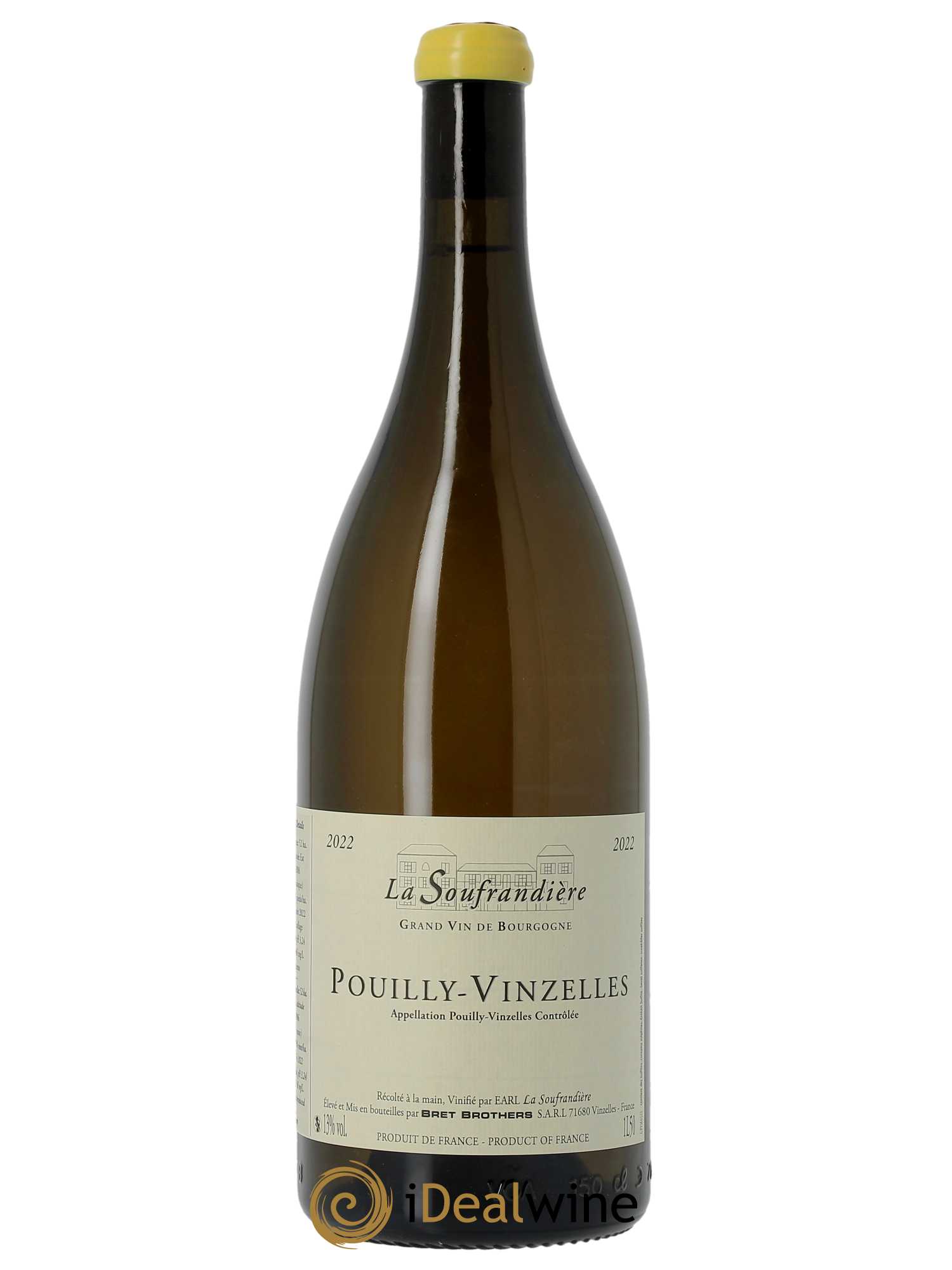 Pouilly-Vinzelles La Soufrandière - Bret Brothers  2022 - Lot de 1 Magnum