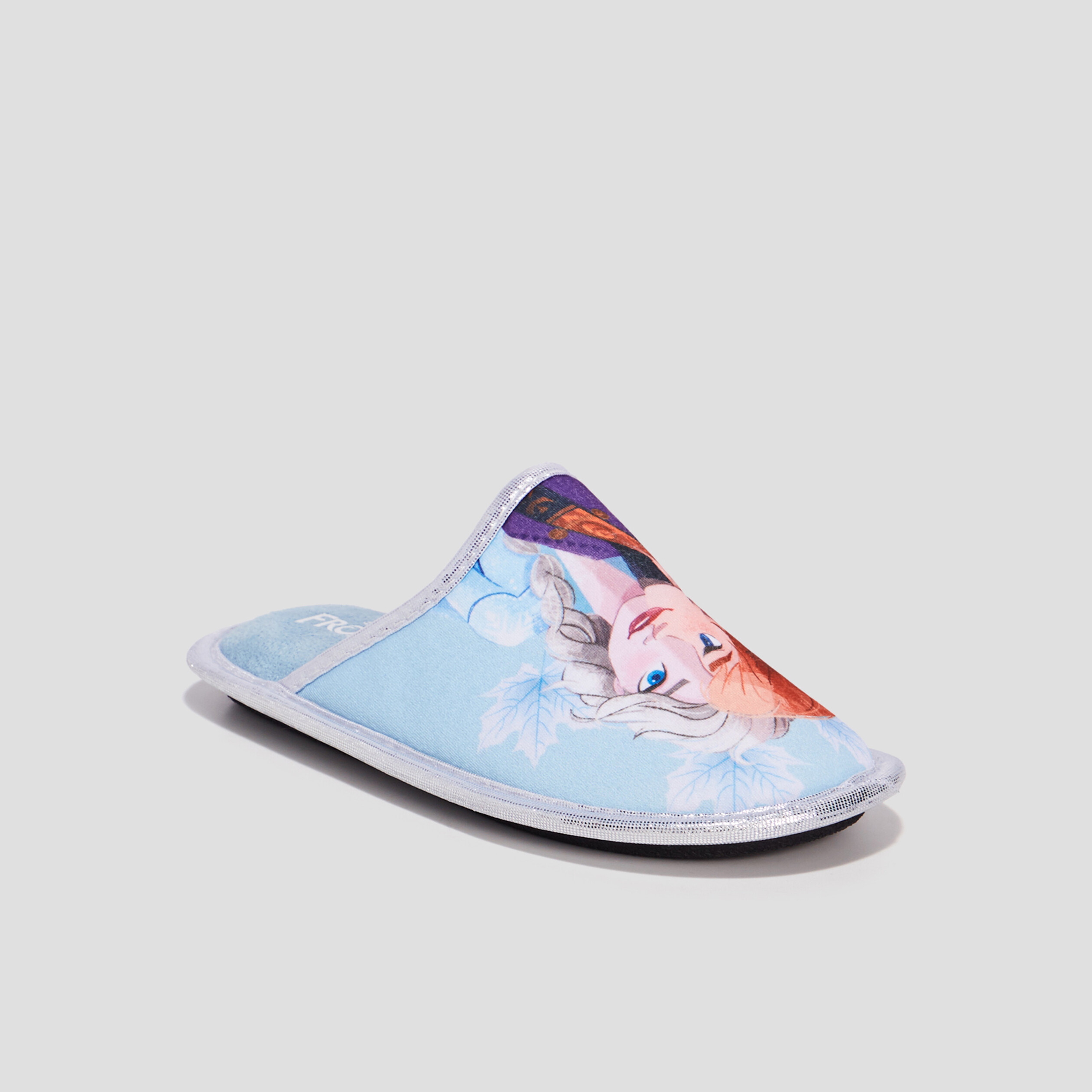Chaussons mules Reine des neiges bleu fille | La Halle