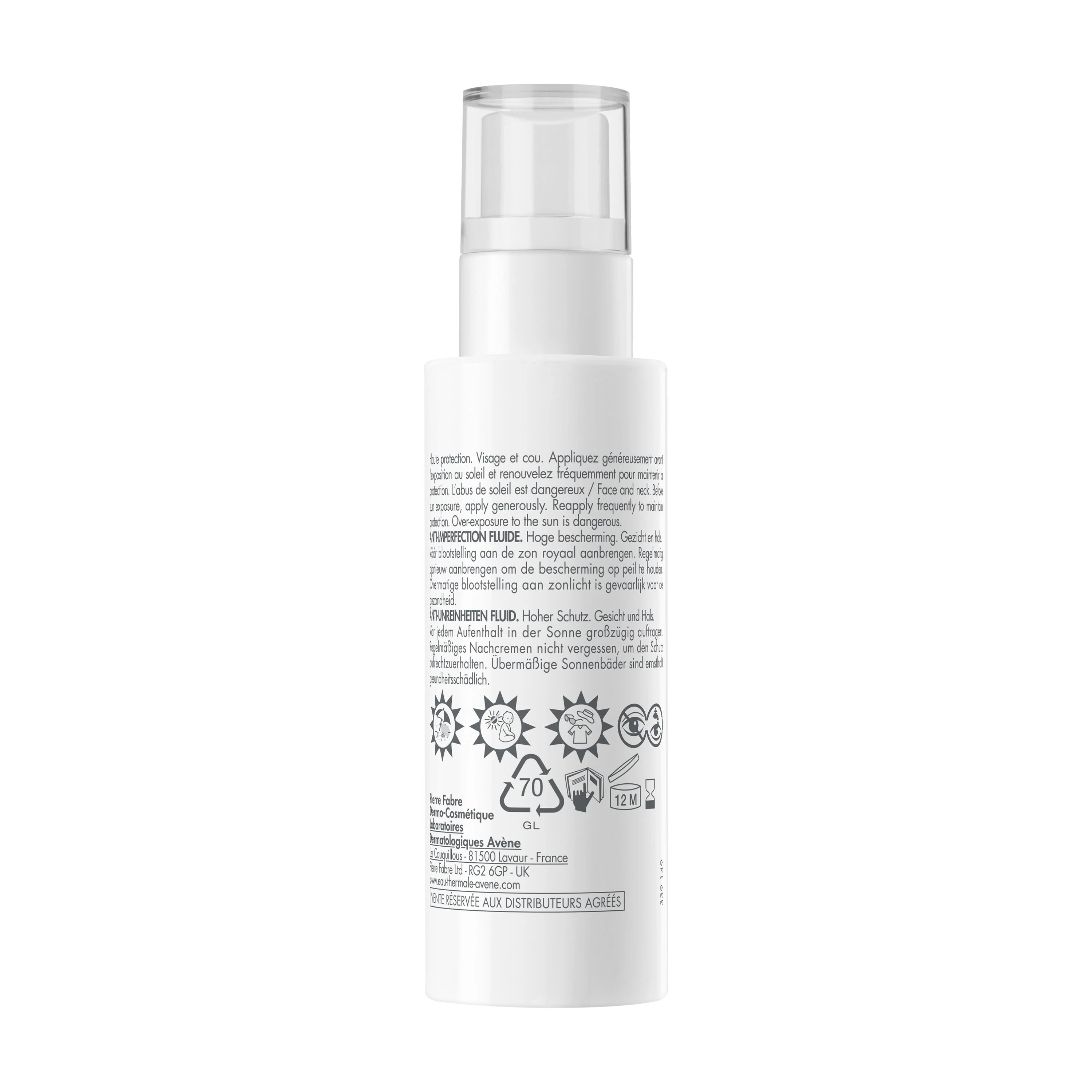 Suncare Anti-Imperfection Fluid SPF50 - Vysoko ochranný opaľovací krém na tvár.