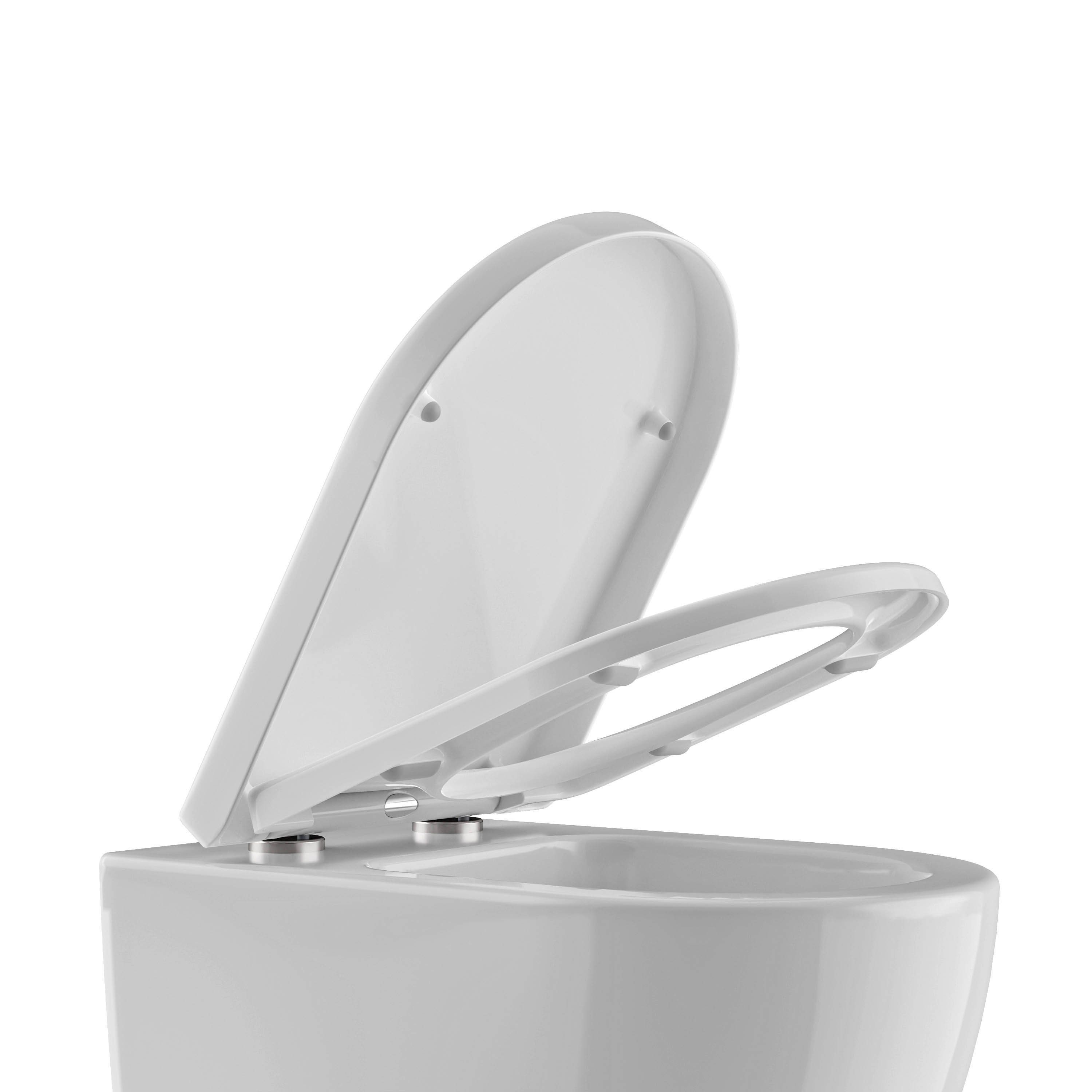 Bernstein WC-Sitz U1002, mit Absenkautomatik, D-Form, aus Duraplast