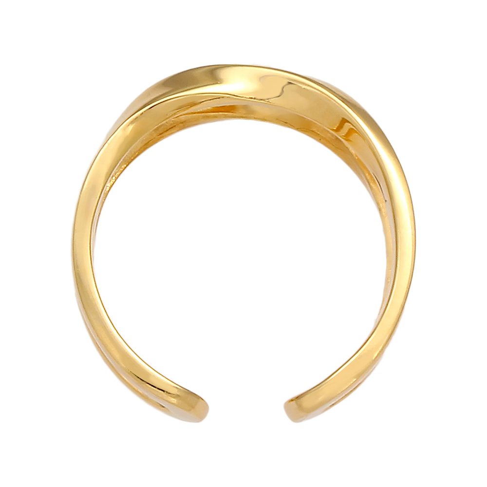 Elli Elli Bague Zweireihig offen verstellbar 925er Silber Bague