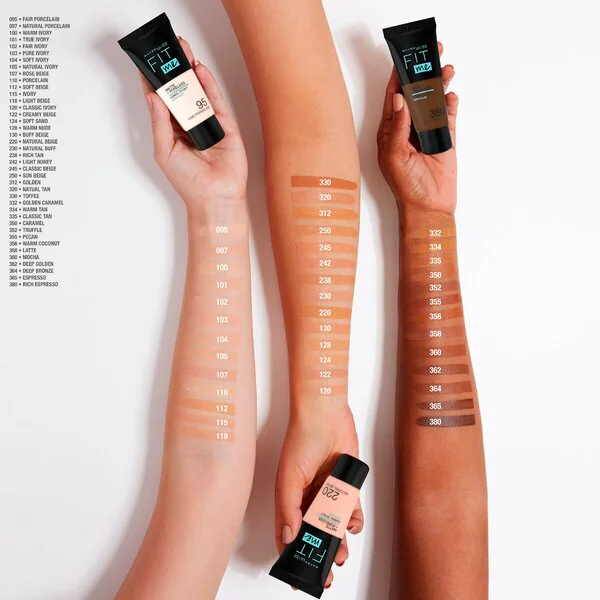 Maybelline New York Fit Me Matte & Poreless 110 Porcelain alapozó