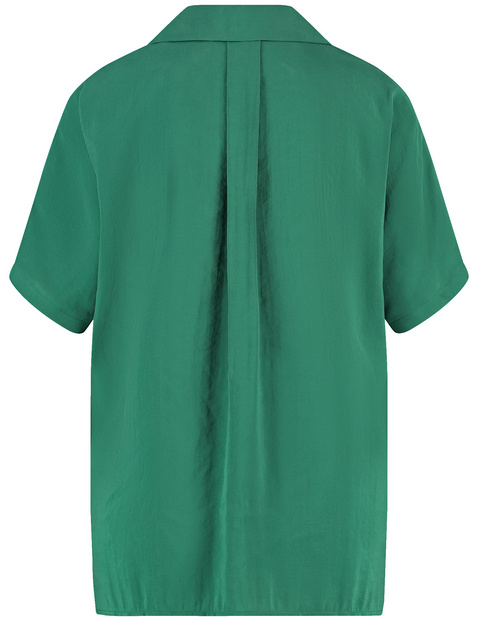 Fließendes Blusenshirt mit Quetschfalte