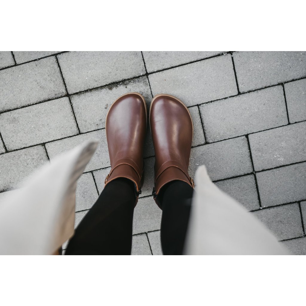 Be Lenka Diva Dark Brown Barfußstiefeletten