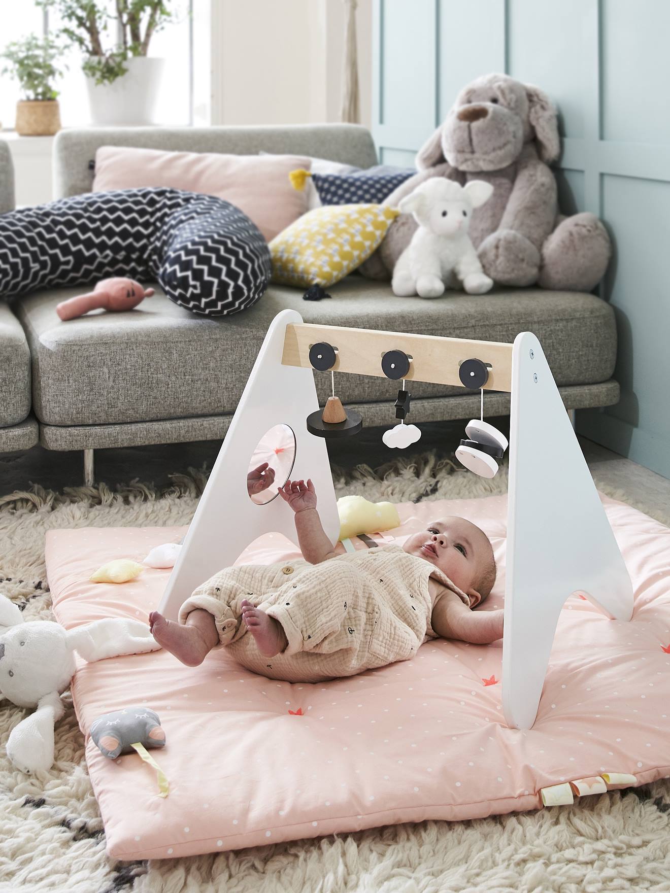 Jouets d'éveil pour portique multicolore