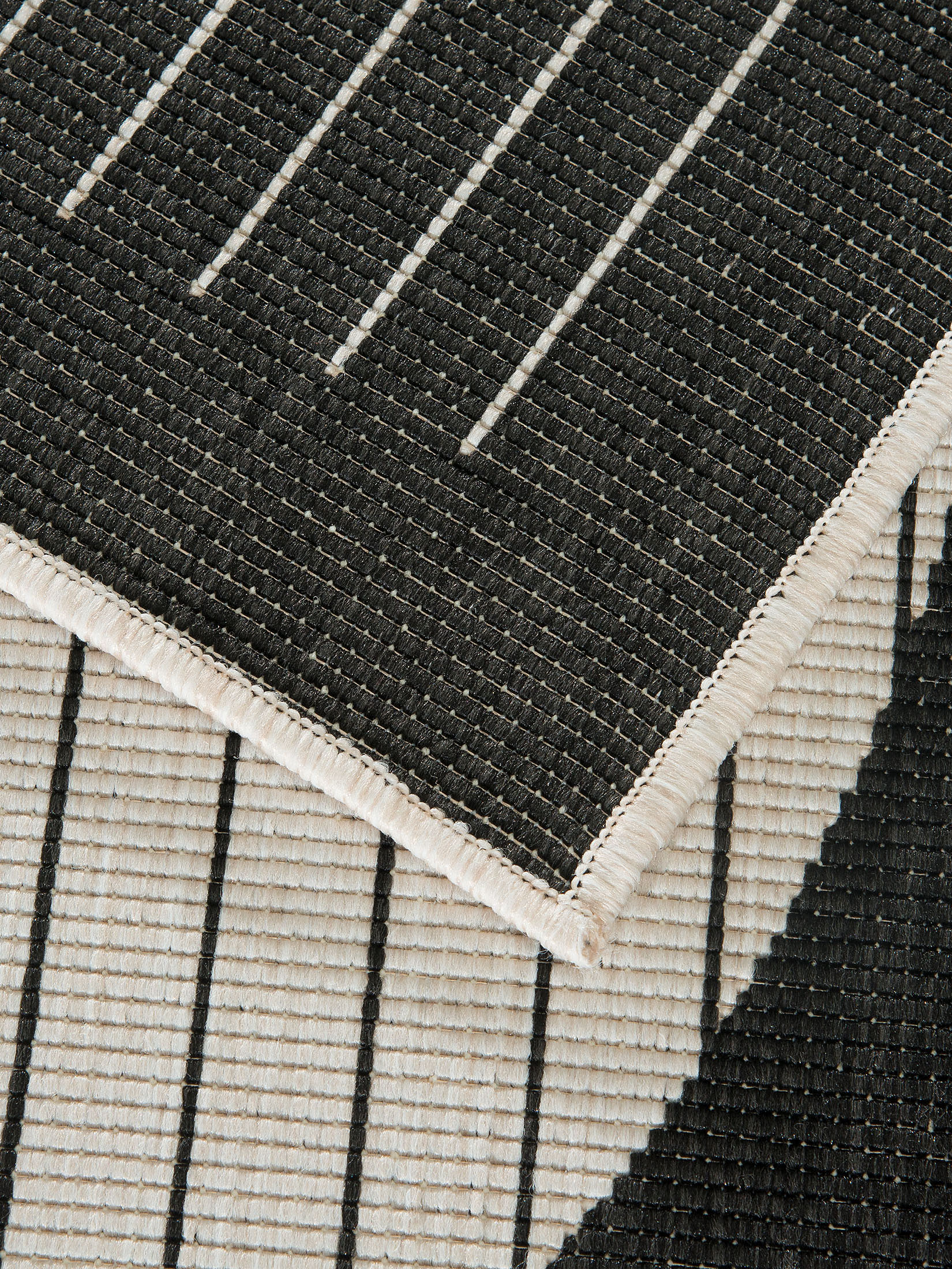 Vestero Outdoor-Teppich, Schwarz/Weiss