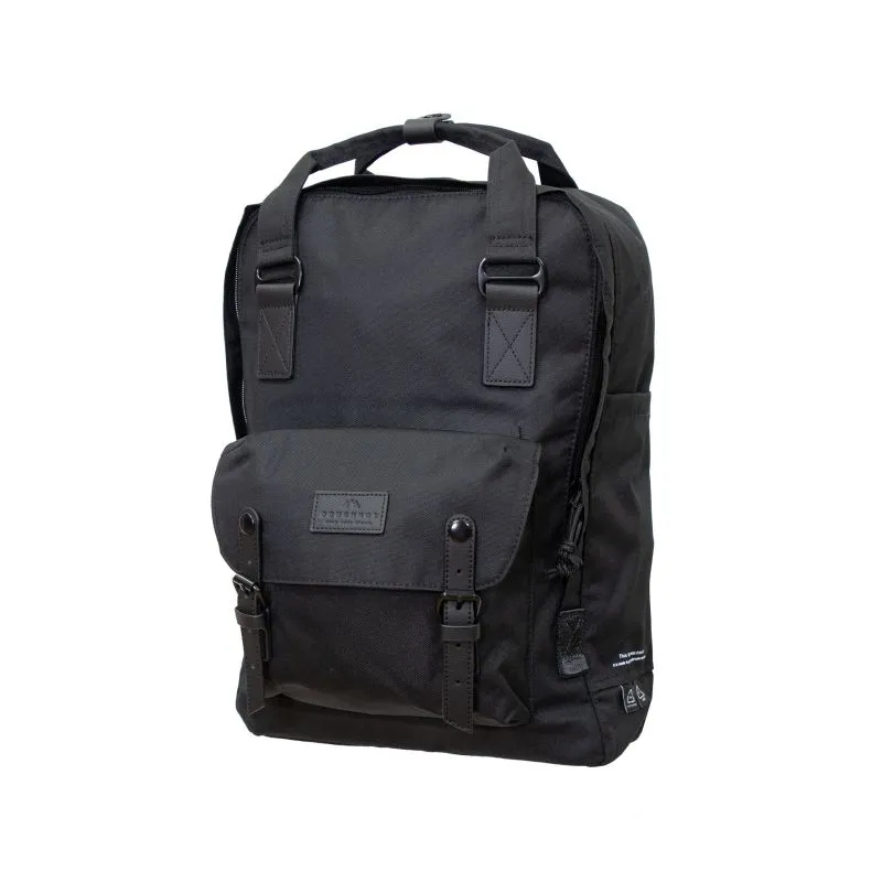 Doughnut Macaroon Large Reborn Black Backpack - black