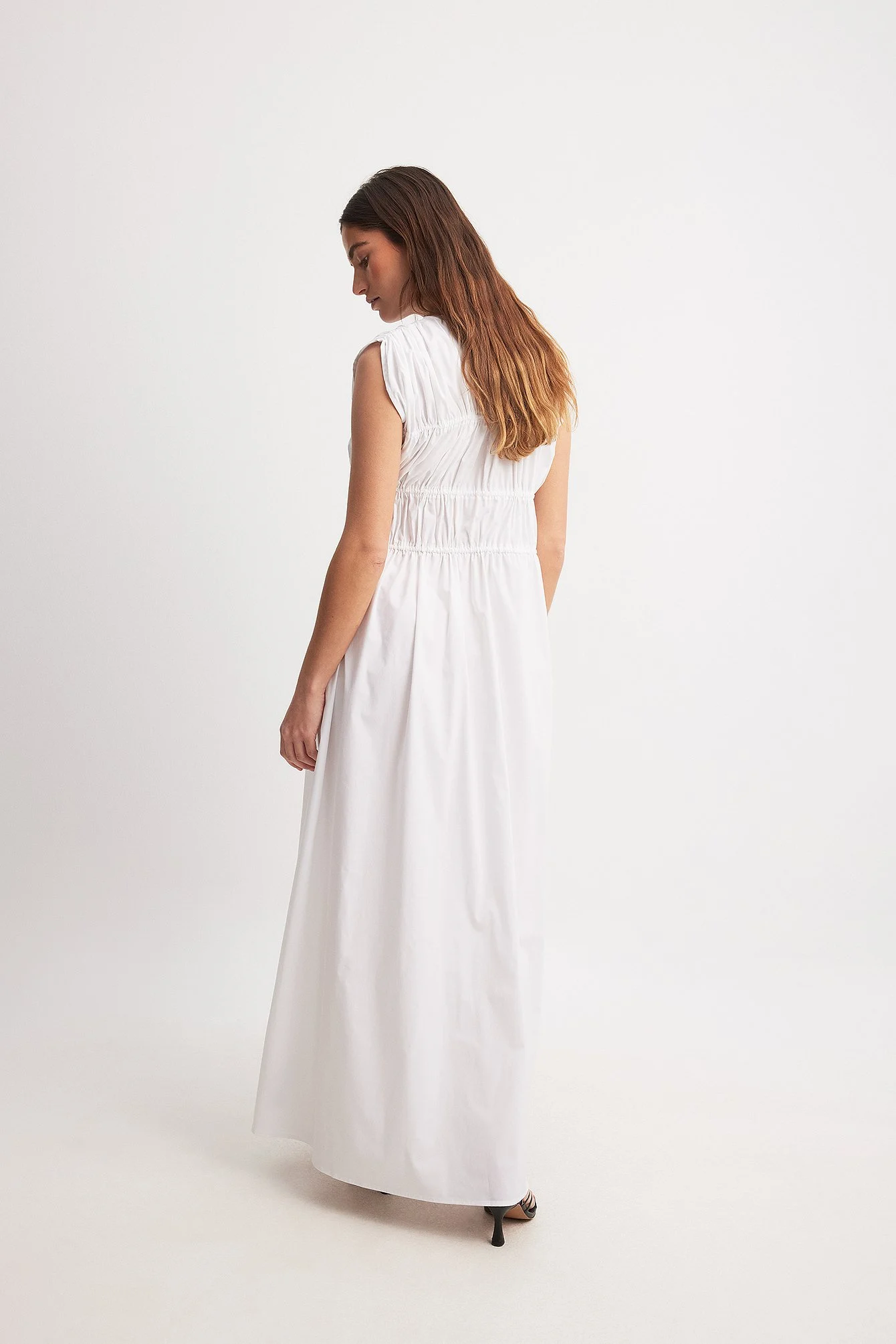 Tie Chest Detail Maxi Dress