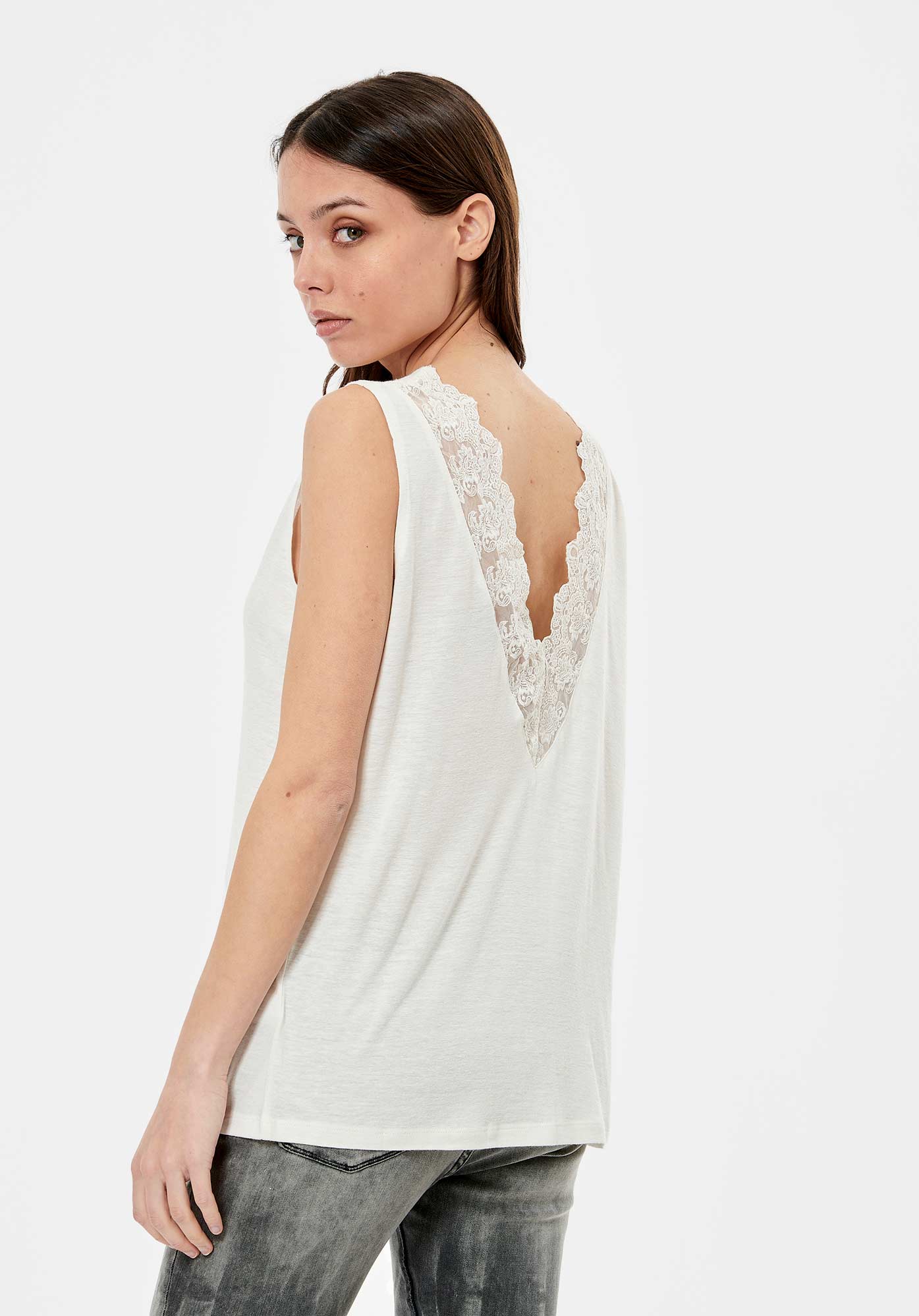 LOANA  Débardeur blanc femme