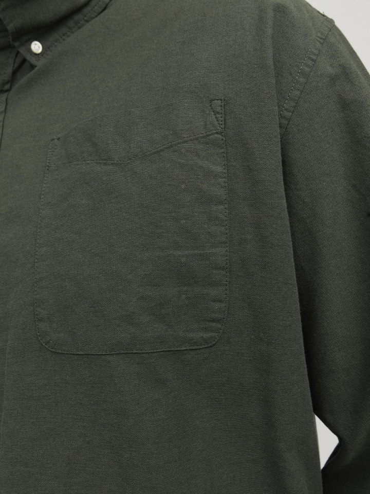 JACK & JONES PLUS Freizeithemd in Forest Night günstig kaufen