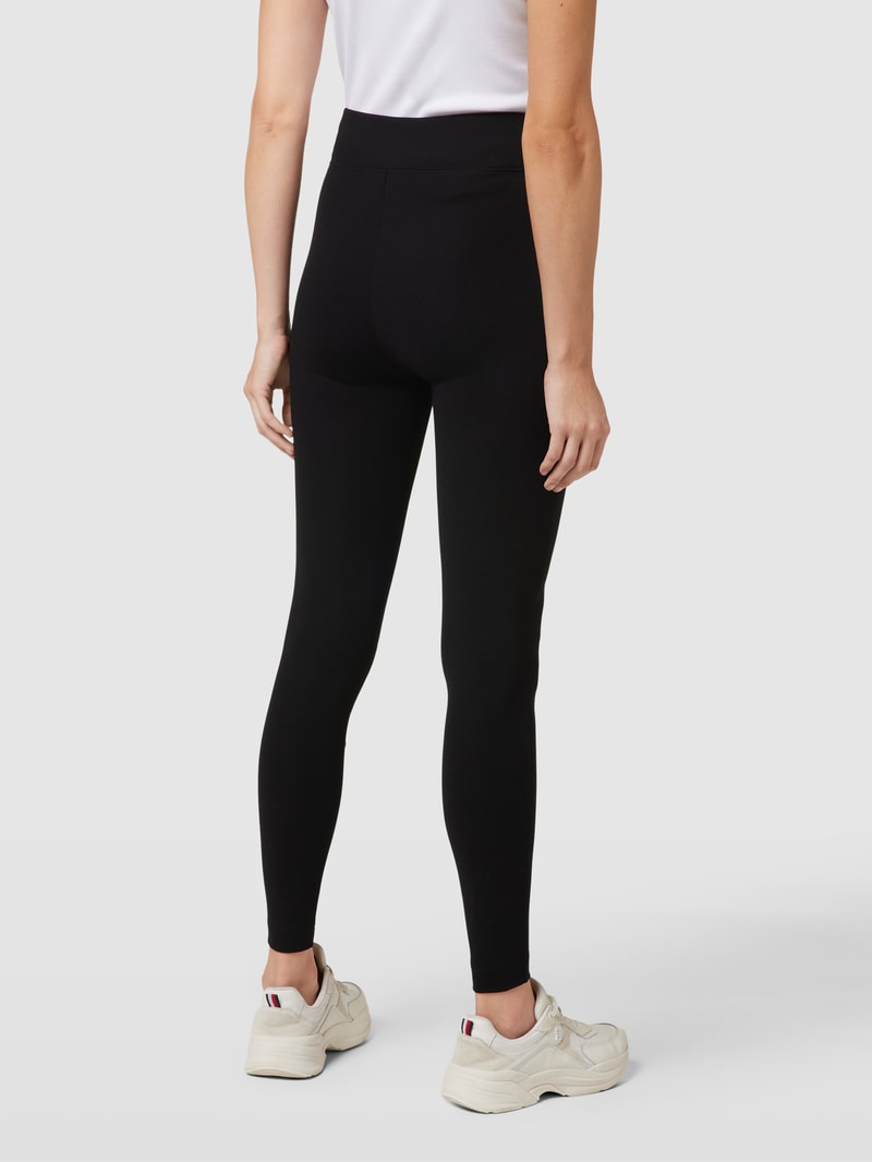 Leggings mit elastischem Bund in schwarz