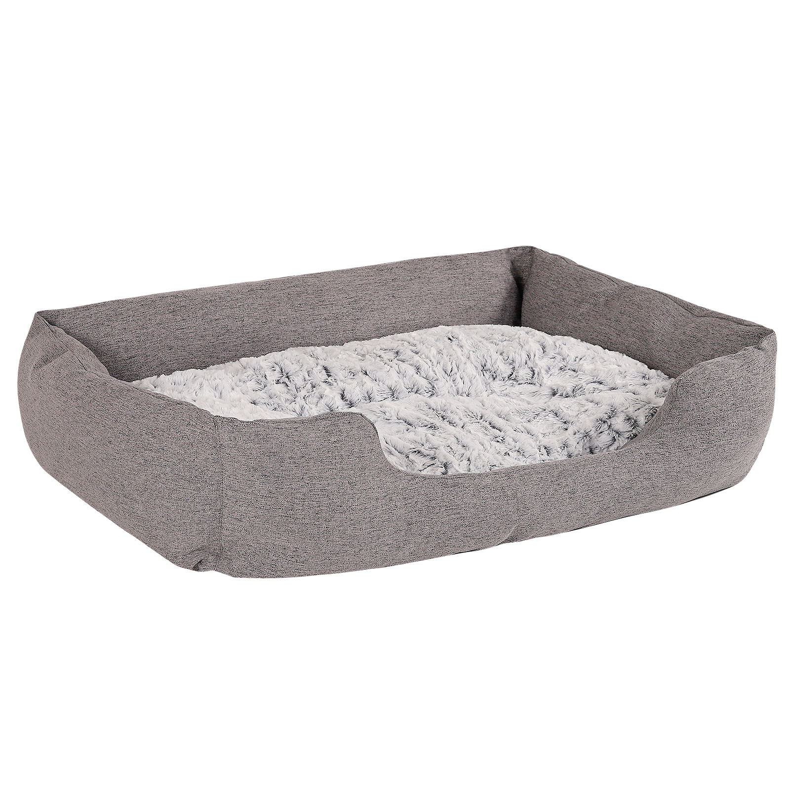 Lionto Hundebetten Lionto Hundebett mit Wendekissen meliert grau L