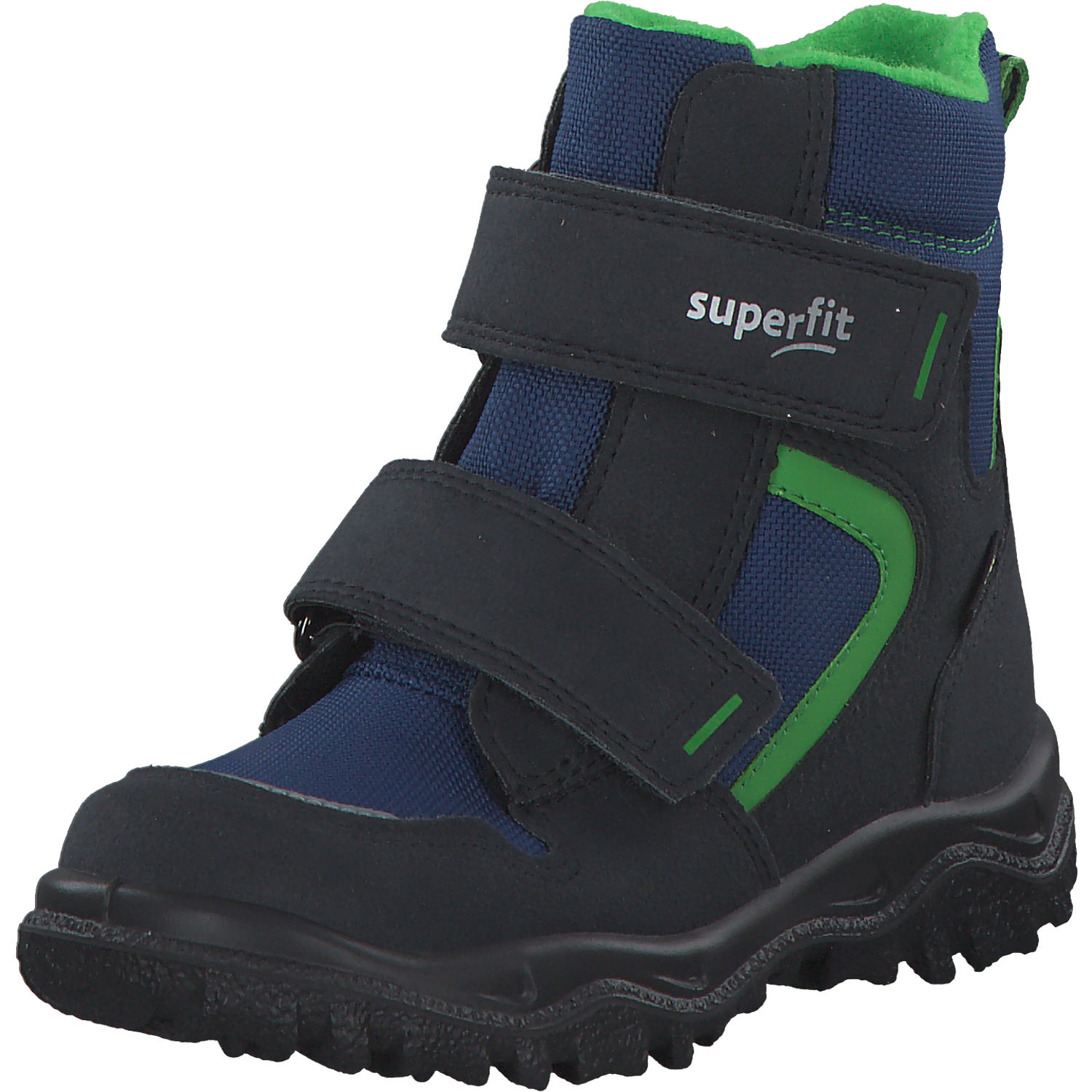 Superfit HUSKY 00047, Winterstiefel, Kinder, Schwarz/Grün