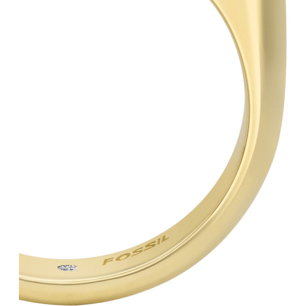 Fossil Bague pour femme Acier inoxydable or Bague