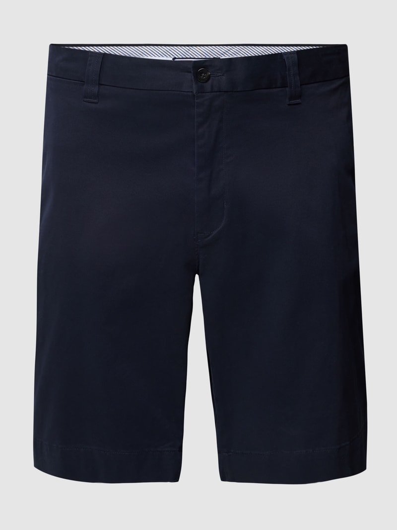 PLUS SIZE Chino-Shorts mit Stretch-Anteil Modell 'MADISON' in marineblau