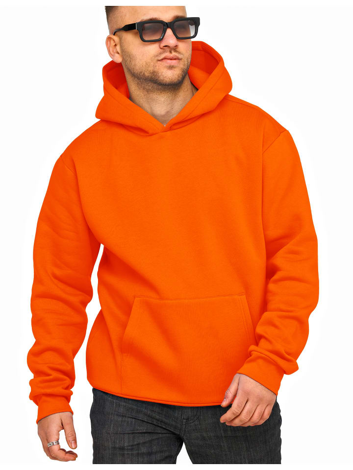 DAILY COTTON Kapuzenpullover - DCTALGAR Oversize Hoodie Sweatshirt in Orange günstig kaufen